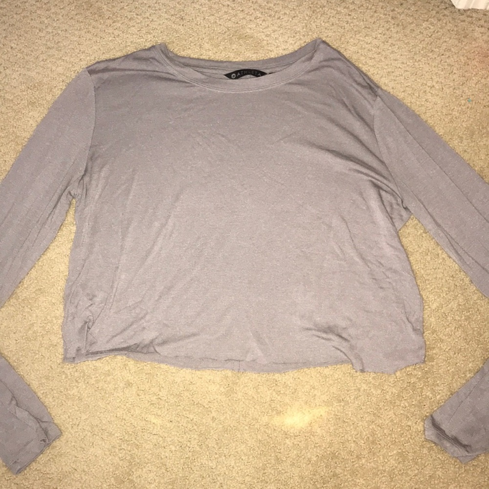 Athlete purple crop top